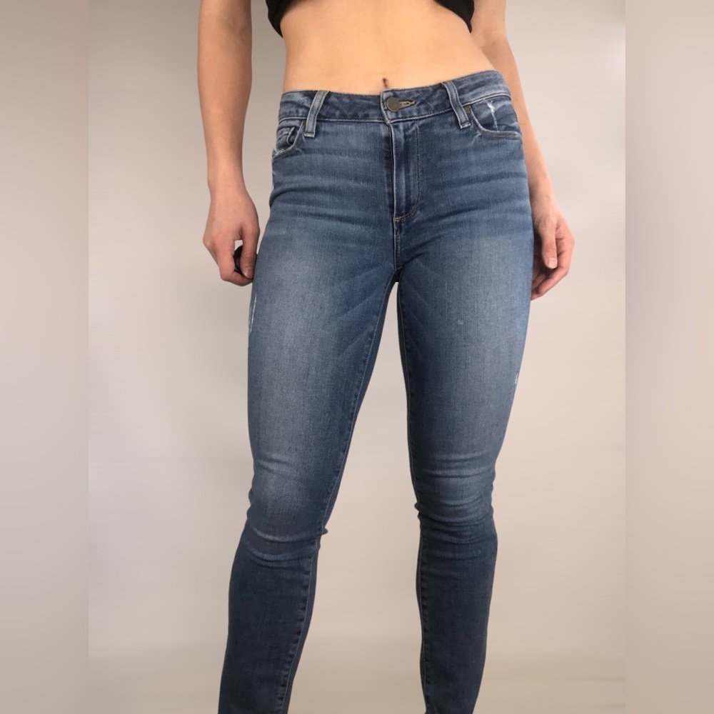 BOGO FREE Paige Verdugo Ankle Skinny Distress Jeans Size 27 - Picture 4 of 9